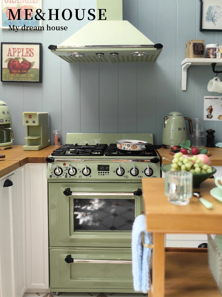 ドールハウス用の金属製ストーブ,ミニモデル,家具アクセサリー - Kitchen Uncle のレビューと価格