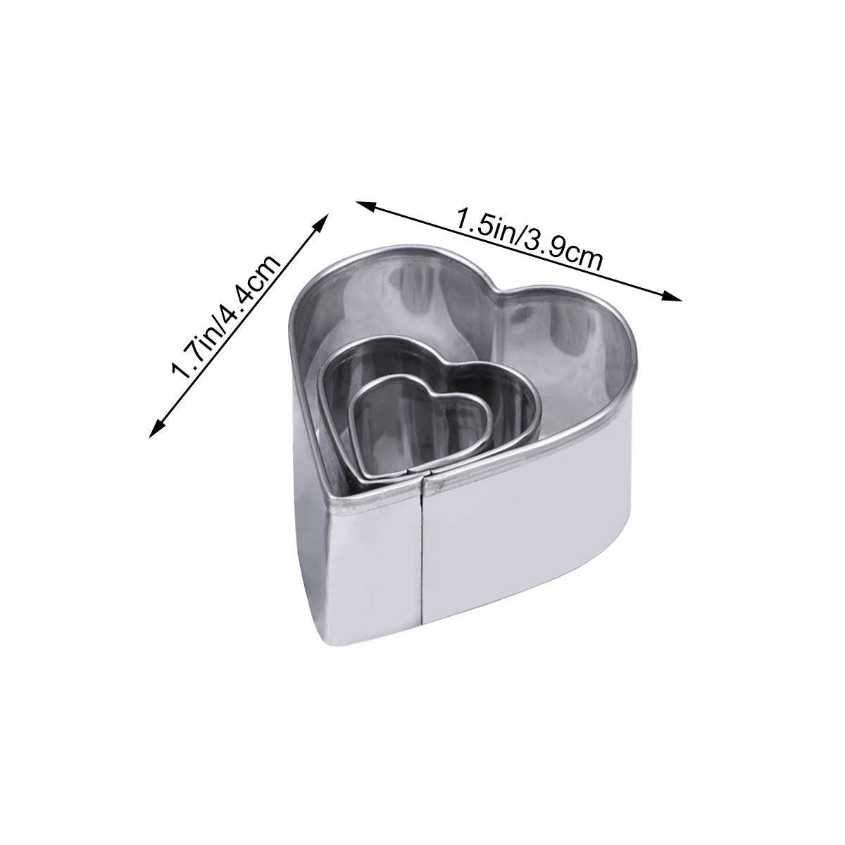 24個入りクッキー型セット。ステンレス製で、ミニサイズの幾何 - Baking Kitchen Set のレビューと価格