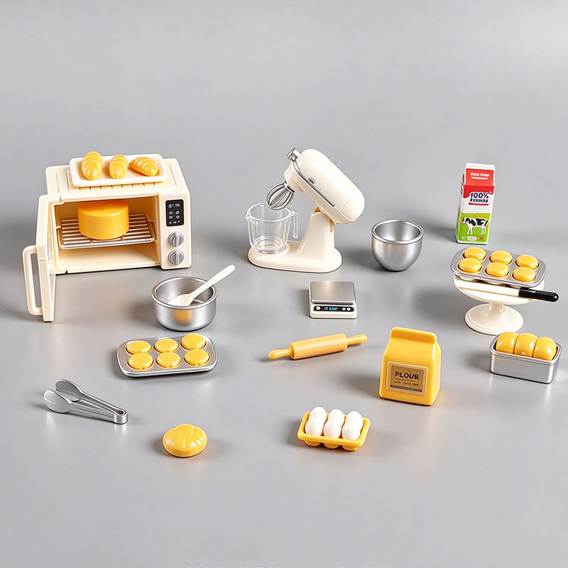ミニチュアベイクシミュレーションセット、ドールハウス用ミニチ - Baking Kitchen Set のレビューと価格